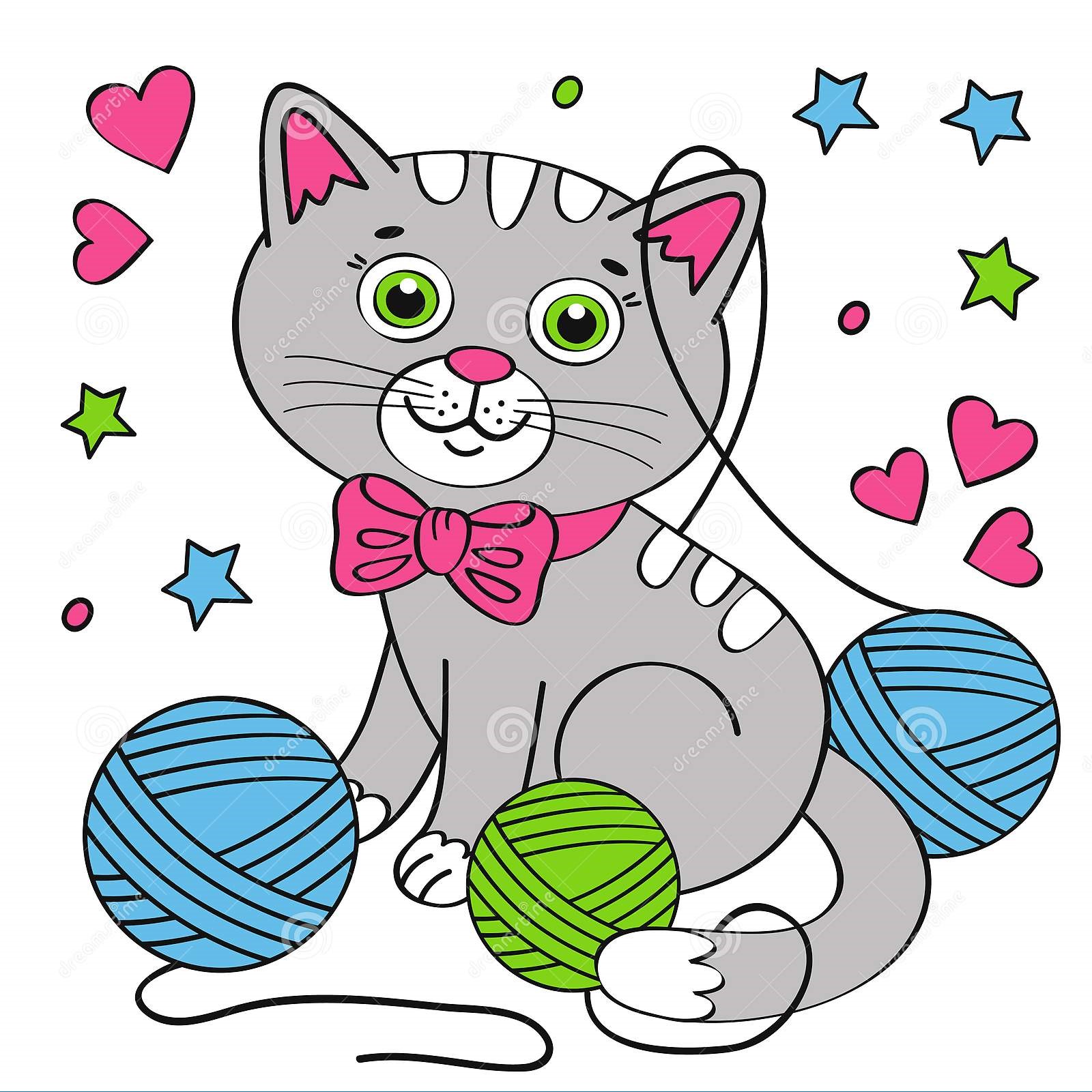 cute cat white background vector illustration eps cute cat white background 132905657